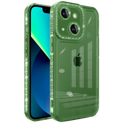 Чохол TPU Starfall Clear для Apple iPhone 14 (6.1) (Зелений) 64914 64914* 64914 Чехол