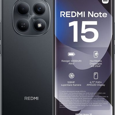 Мобільний телефон Xiaomi Redmi Note 15 8/256GB Black (1183675) U1133415