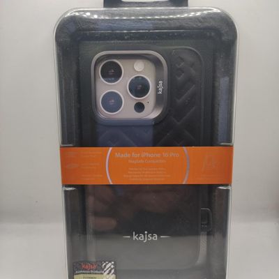 Чохол Kajsa Rhombus Collection with Magnetic Ring iPhone 16 Pro (black) 59677 59677 59677 Чехол