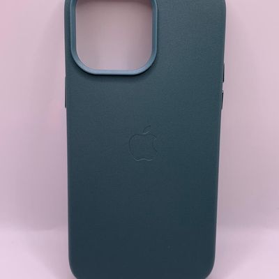 Шкіряний чохол Leather Case (AA Plus) with MagSafe для Apple iPhone 14 Pro Max (6.7) (Pine green) 57476 57476* 57476