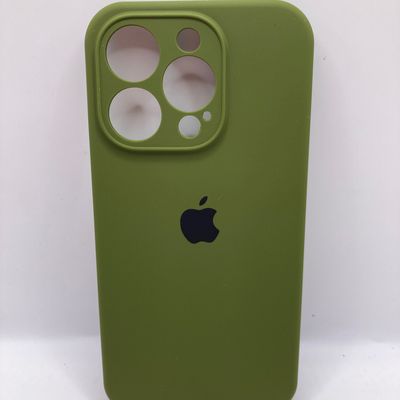 Чохол Silicone Case Full Camera Protective (AA) для Apple iPhone 15 Pro (6.1) (Зелений / Dark Olive) 66392 66392* Чехол