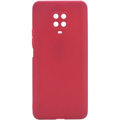 Силіконовий чохол Candy Full Camera для Xiaomi Redmi Note 9s / Note 9 Pro / Note 9 Pro Max (Червоний / Camellia) Чехол