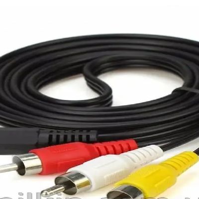 Кабель 3RCA-3,5 1,5m (Чорний) 839