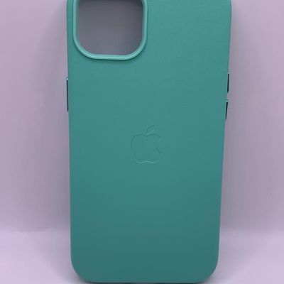 Шкіряний чохол Leather Case (AA Plus) with MagSafe для Apple iPhone 13 (6.1) (Ice) 57472 57472* 57472