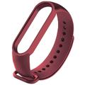 Силіконовий ремінець для Xiaomi Mi Band 3/4 (Бордовий / Maroon) 00025252 Китай