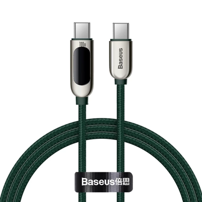 Кабель  Display Fast Charging Type-C 66W (1m) (green) 42485 Baseus