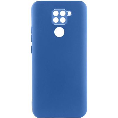 Чохол TPU GETMAN Liquid Silk Full Camera для Xiaomi Redmi Note 9 / Redmi 10X (Синій / Navy Blue) 73806 Чехол