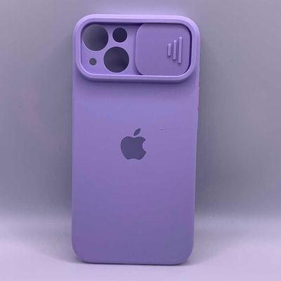 Silicone Case SLIDER Full Camera SQUARE side for iPhone 13 Glycine Чехол