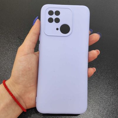 Чохол Silicone Cover Lakshmi Full Camera (A) для Xiaomi Redmi 10C (Сиреневий / Dasheen) 54934 Чехол