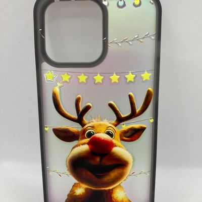 Чохол WAVE Snowy animals Matte Gradient (Nprint) iPhone 13 Pro (deer (black)) 1327 1327* 1327 Чехол
