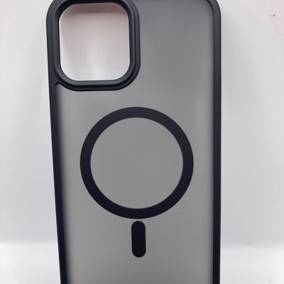 TPU+PC чохол Metal Buttons with MagSafe Colorful для Apple iPhone 12 Pro Max (6.7) (Чорний / Black) 00064995 00064995 Чехол