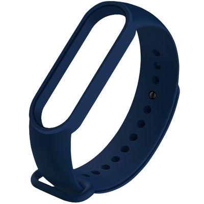 Силіконовий ремінець для Xiaomi Mi Band 5 / 6 (Синій / Midnight blue) 37249 Китай