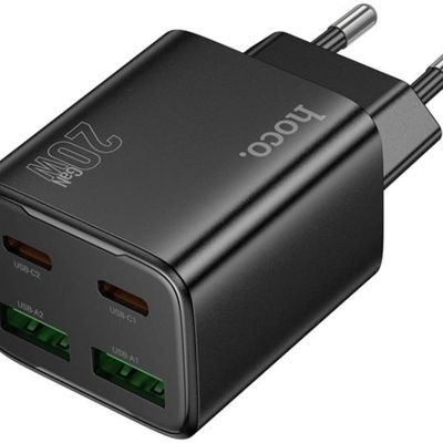 МЗП  N55 Fundador PD20W four-port (2USB-A/2C) (Black) 73924 Hoco
