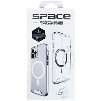 Чохол TPU Space Case with MagSafe для Samsung Galaxy S26+ / S26 Edge (Прозорий) 00084185 Чехол