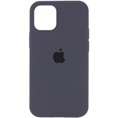 Товар з уцінкою Чохол Silicone Case Full Camera Protective (AA) для Apple iPhone 12 Pro Max (6.7) (Сірий / Lavender)* 77836