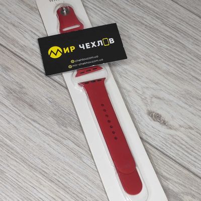 Вироби з силікону Ремінець Ремінець Apple 38mm темно червоний * Китай
