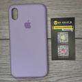 Silicone Case Full Protective (AA) для Apple iPhone XR (6.1) (Сиреневый / Lilac) 34365 Чехол