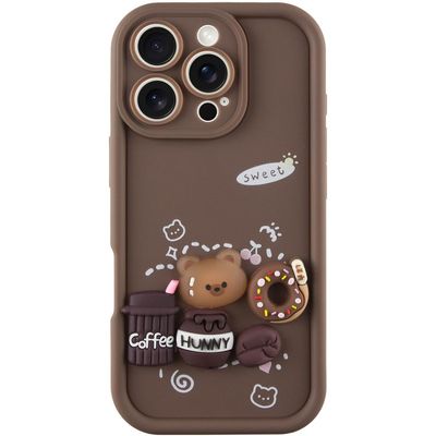 Чохол Pretty Things Case iPhone 16 Pro (6.3) (Brown / Always Happy) 72857 72857* Чехол