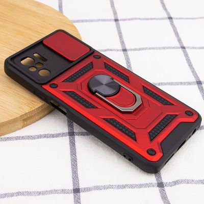 Ударостійкий чохол Camshield Serge Ring для Xiaomi Redmi Note 10 / Note 10s / Poco M5s (Червоний) 47755 Чехол