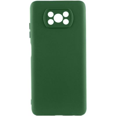 Чохол Silicone Cover Lakshmi Full Camera (AA) для Xiaomi Poco X3 NFC / Poco X3 Pro (Зелений / Dark green) 72638 Чехол