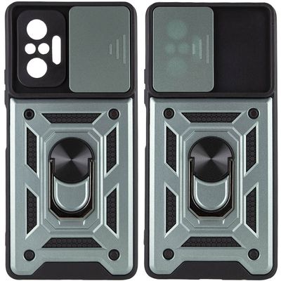 Ударостійкий чохол Camshield Serge Ring для Xiaomi Redmi Note 10 Pro / 10 Pro Max (Зелений) 47756 Чехол