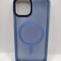 TPU+PC чохол Metal Buttons with MagSafe Colorful для Apple iPhone 14 (6.1) (Блакитний) 64753 64753* 64753