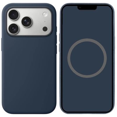 Чохол Silicone case (AAA) with Magsafe and Animation для Apple iPhone 17 Pro Max (6.9) (Midnight) 00081570 Чехол