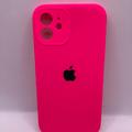Чохол Silicone Case Full Camera Protective (AA) для Apple iPhone 12 (6.1) (Рожевий / Barbie pink) 42250 42250* Чехол