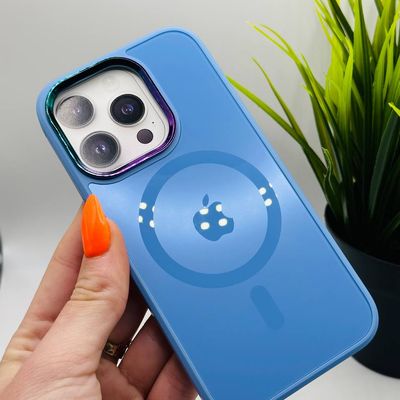 Чохол TPU+Glass Sapphire Mag Evo case для Apple iPhone 14 Pro (6.1) (Lilac Blue) 63636 63636* 63636 Чехол