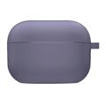 Силіконовий футляр з мікрофіброю для навушників Airpods 3 (Сірий / Lavender Gray) 53035 Чохли на навушники