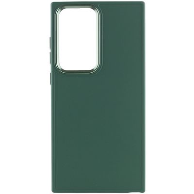 TPU чохол Bonbon Metal Style для Samsung Galaxy S24 Ultra (Зелений / Pine green) 68447 68447* Чехол