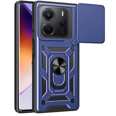 Чохол Ummi Camshield Serge Ring для Xiaomi Redmi Note 14 4G (Europe version) (Синій / Navy) 00080732