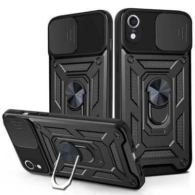 Ударостійкий чохол Camshield Serge Ring для Apple iPhone XR (6.1) (Чорний) 00066028 00066028 Чехол
