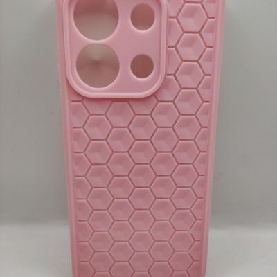 Чохол TPU Honeycomb для Xiaomi Redmi Note 13 4G (Рожевий / Light pink) 72199