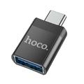 Перехідник HOCO Type-C to USB female adapter UA17 |4A, USB3.0 OTG| black 16908
