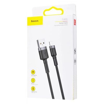 Кабель  Cafule Lightning Cable 2A (3m) (gray/black) 23460 Baseus