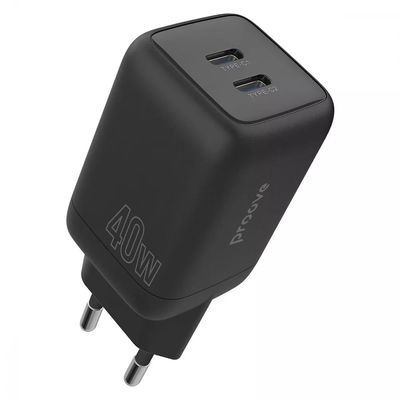 МЗП  Silicone Power 40W (Type-C + Type-C) (black) 49184 Proove