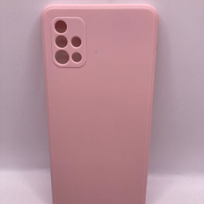 Силіконовий чохол Candy Full Camera для Samsung Galaxy A51 (Рожевий / Pink Sand) 48024 Чехол