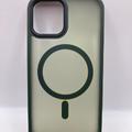TPU+PC чохол Metal Buttons with MagSafe Colorful для Apple iPhone 12/12 Pro (green) 45111 45111* Чехол