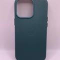 Шкіряний чохол Leather Case (AA Plus) with MagSafe для Apple iPhone 13 Pro (6.1) (Pine green) 57471 57471* 57471