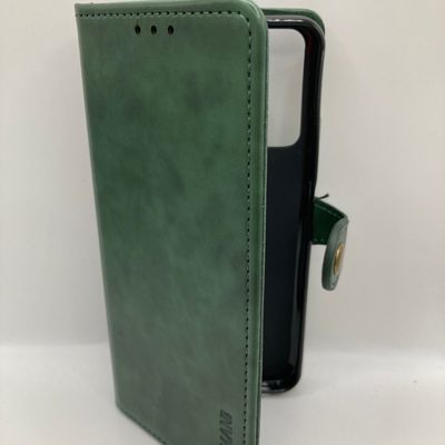 Шкіряний чохол книжка GETMAN Gallant (PU) для Xiaomi Redmi Note 12S (Зелений) 64849 Чехол