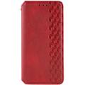 Шкіряний чохол-книжка GETMAN Cubic (PU) для Xiaomi Redmi Note 14 4G (Europe version) (Червоний) 00077935 Чехол