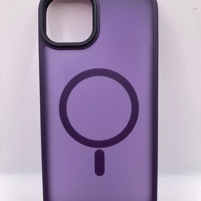 TPU+PC чохол Metal Buttons with MagSafe Colorful для Apple iPhone 15 Plus (6.7) (Темно-фіолетовий) 65602 65602* 65602 Чехол