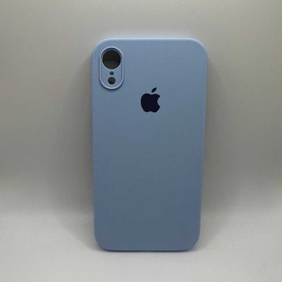 Чохол Silicone Case Square Full Camera Protective (AA) для Apple iPhone XR (6.1) (Блакитний / Lilac Blue) 40233 40233 Чехол