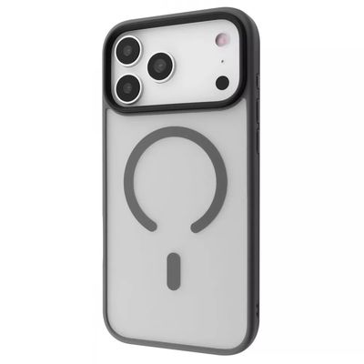 TPU+PC чохол Metal Buttons with MagSafe Colorful для Apple iPhone 17 Pro (gray) 64345