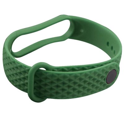 Ремінець Rhomb для Xiaomi Mi Band 5 / 6 (Темно-зелений) 39435 39435