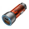 АЗП  NZ8 Sprinter 43W (Type-C + USB) (orange) 38705 Hoco