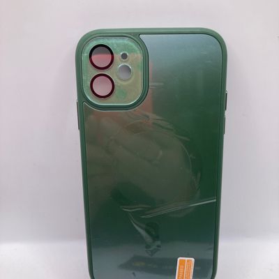 Чохол TPU+Glass Sapphire Midnight with MagSafe для Apple iPhone 11 (6.1) (Зелений / Forest green) 65440 65440* Чехол