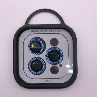 Захисне скло Metal Shine на камеру (в упак.) для Apple iPhone 12 Pro / 11 Pro / 11 Pro Max (Синій / Blue) 62928 Стекло