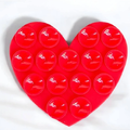 Силіконова тримач-присоска двостороння для телефону Double Side Silicone Heart (Червоний) 54791 травень 2025